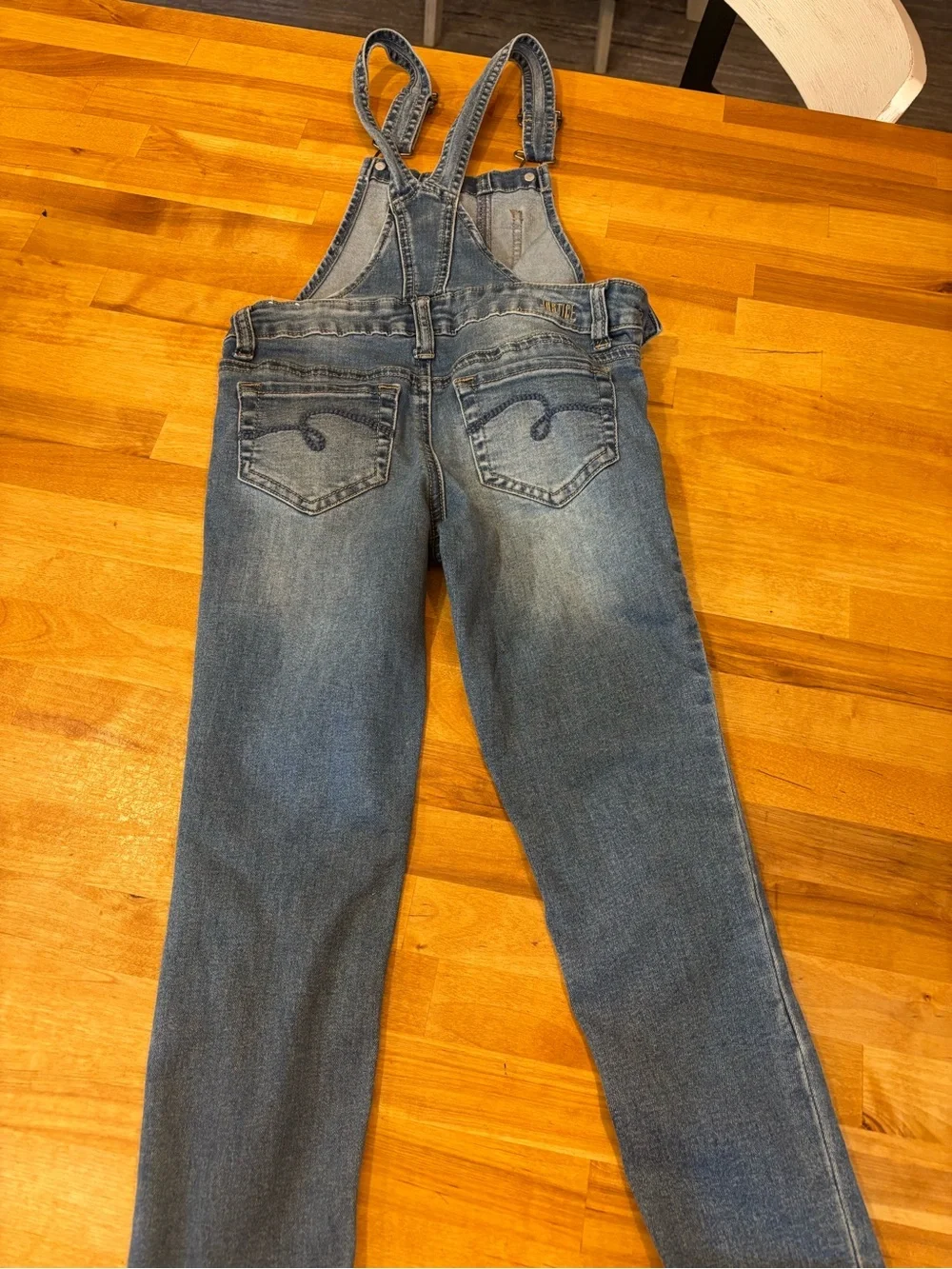 Justice girls jean overalls - size 6